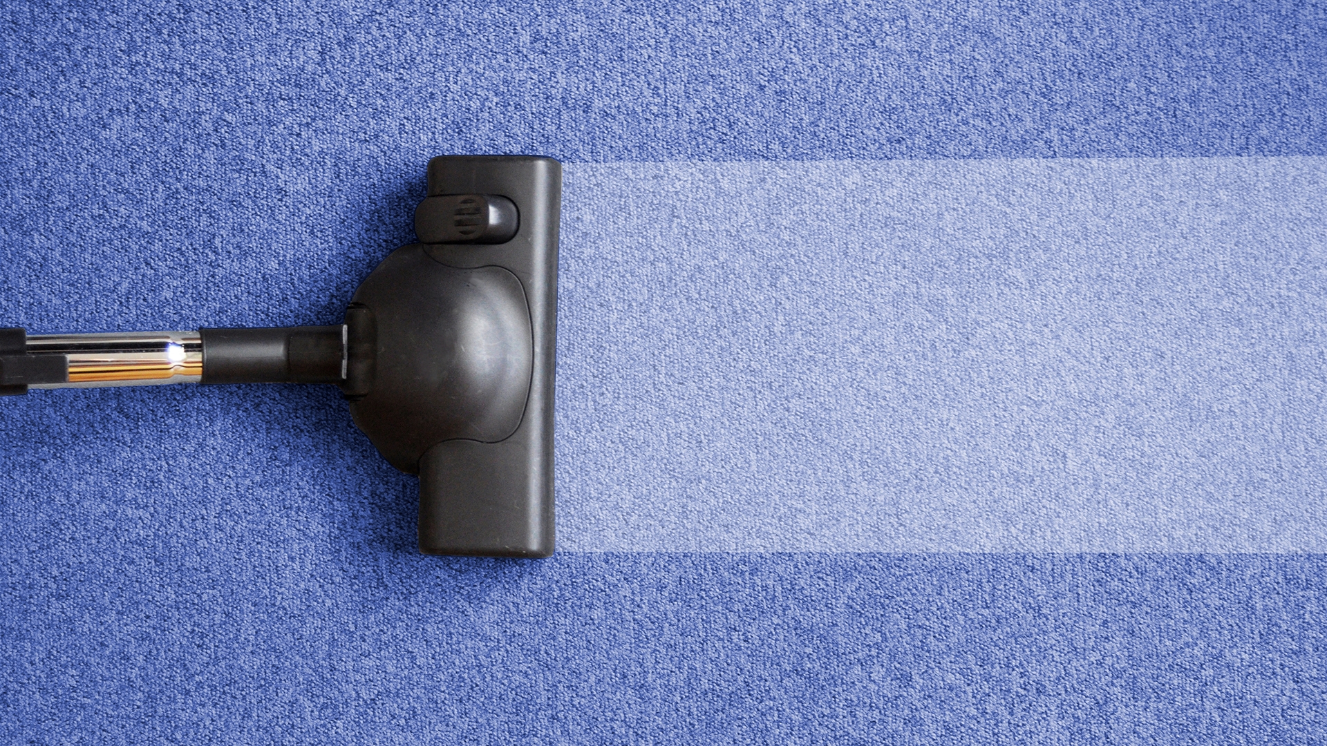 Technician vacuuming a carpet before steam cleaning